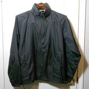 LL Bean Men's Black Zip Windbreaker jacket  M